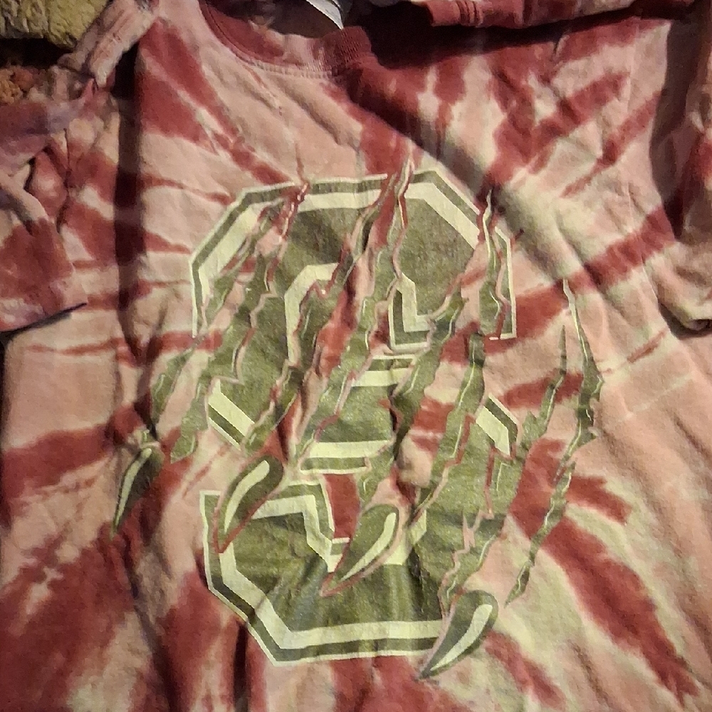 Red Tie-Dye Graphic T-Shirt
